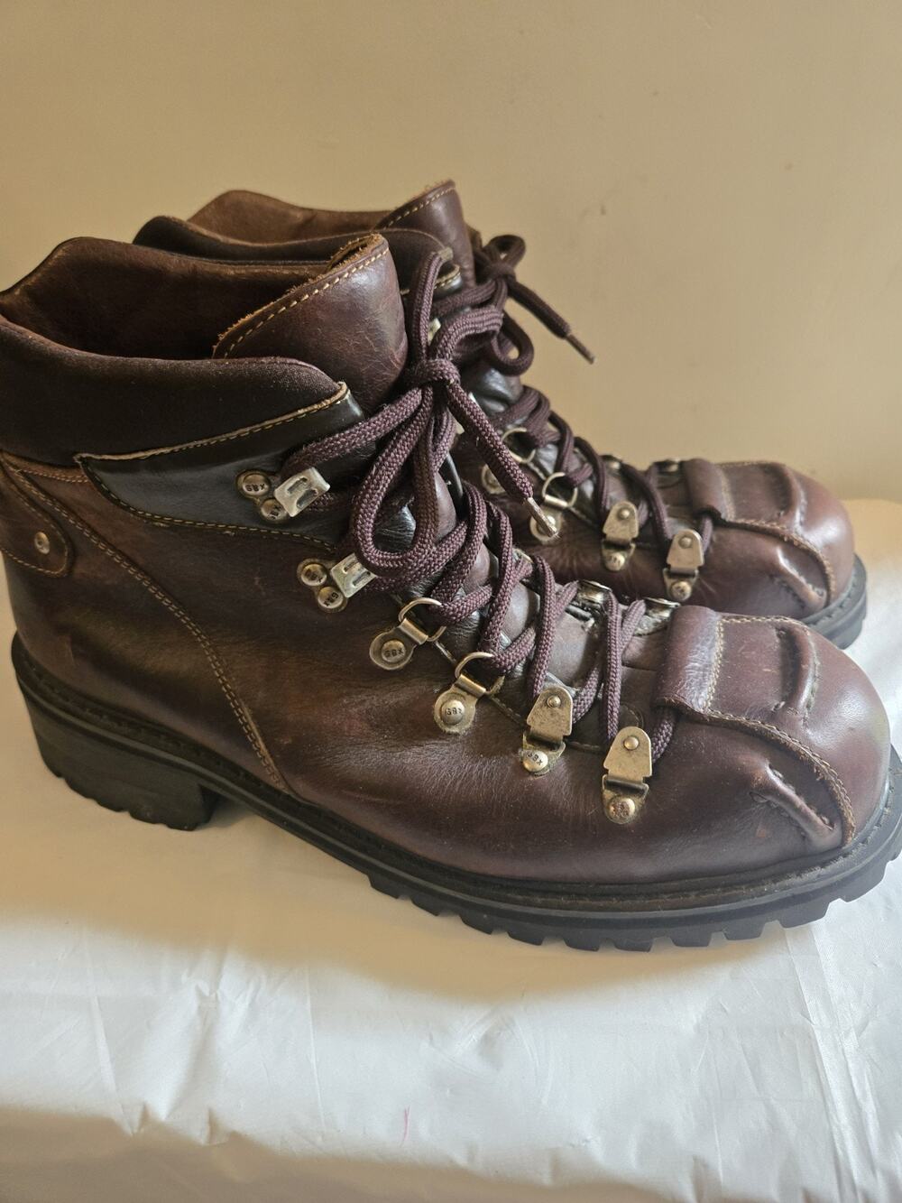 Vintage GBX Brown Leather Boots Mens 12 Rare